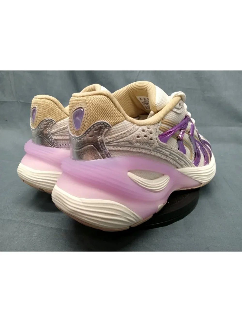 Puma Inverse Shades JR (GS) 406008 01 White Lavender Girls Size 6.5 NEW NO BOX!